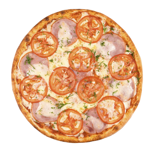 Пицца с Ветчиной и Сыром, половина
